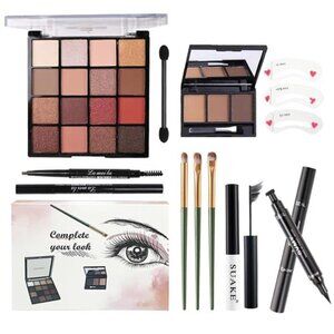 All in One Makeup Kit For Girls - 16 Colors Naked Eyeshadow Palette